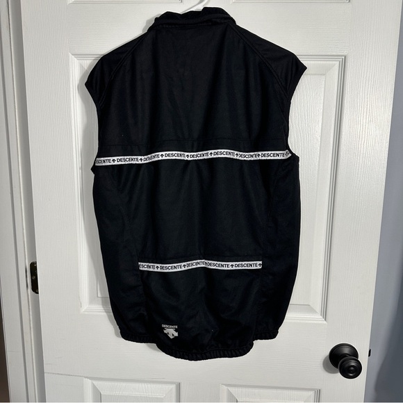 Vintage Descente ski vest, L, zip front, reflective accents, safety, visible - Picture 5 of 9